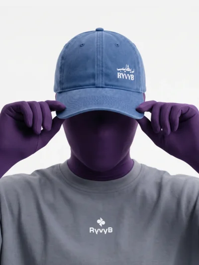 RyvyB Signature Denim Cap - Blue