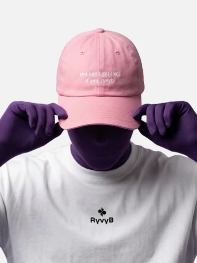 Never Lost Denim Cap - Pink