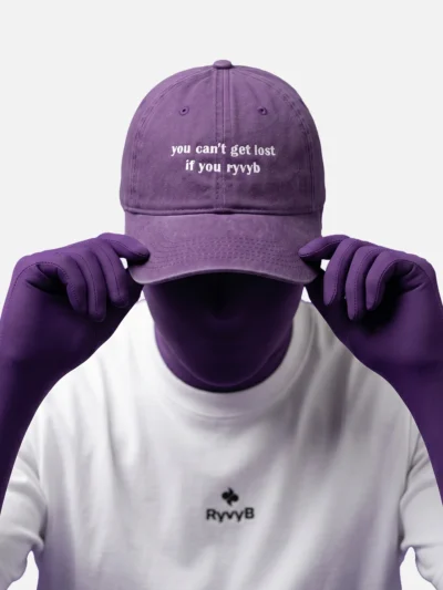 Never Lost Denim Cap - Purple