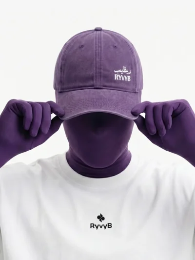 RyvyB Signature Denim Cap - Purple