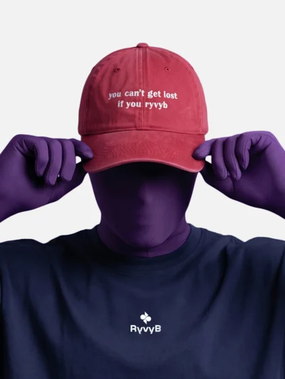 Never Lost Denim Cap - Maroon